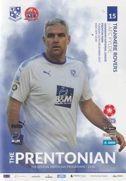 Tranmere Rovers v AFC Fylde Match Programme 2017-12-26